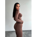 Кофти Водолазка Коричнева Коричневий