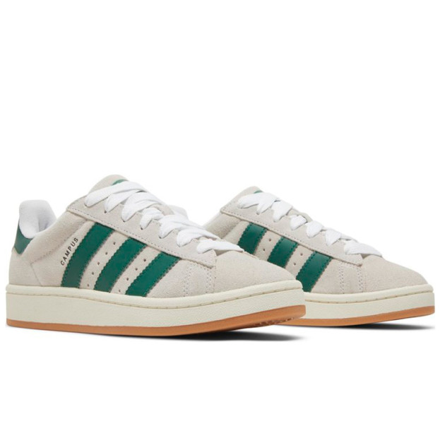 Adidas Campus 00s Crystal White Dark Green GY0038