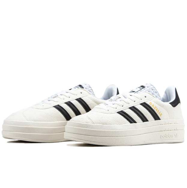 Adidas Gazelle Platform Bold White Black