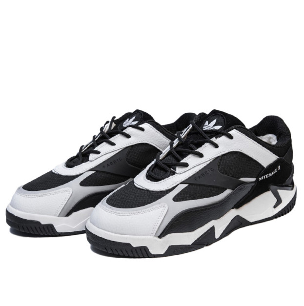 Adidas Niteball 2.0 White Black Winter С МЕХОМ