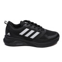 Кросівки Adidas Cloudfoam Black White Termo с Флисом Чорний/білий