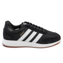 Кроссовки Adidas Iniki Black White З ФЛІСОМ Черный/белый