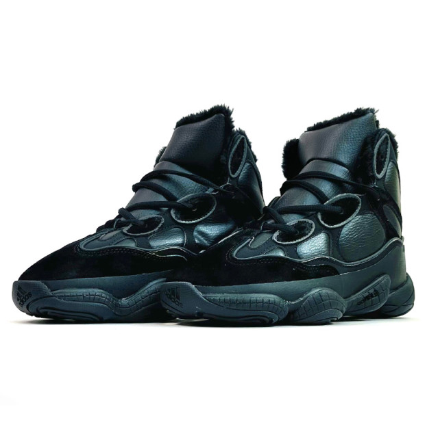 Adidas Yeezy Boost 500 High Black Winter С МЕХОМ