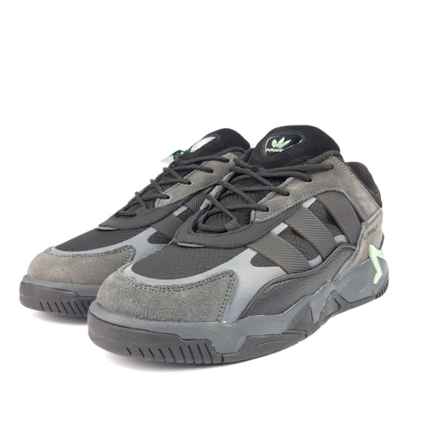 Adidas Niteball 2.0 Black Grey Green С МЕХОМ