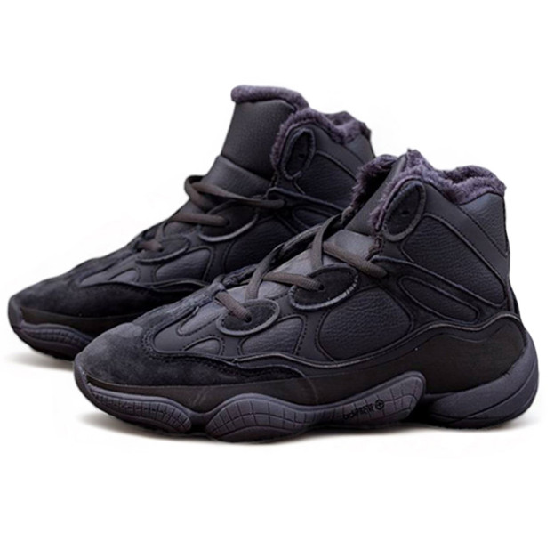 Adidas Yeezy Boost 500 High Black Winter С МЕХОМ