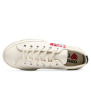 Sneakers Converse x Comme Des Garcons Play Chuck 70 Low White 150207C White/red