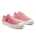 Кеды Converse x Comme Des Garcons Play Chuck 70 Low Bright Pink 168304C Розовый