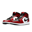 Кроссовки Jordan 1 Mid Chicago Toe 554724-069 Белый/красный