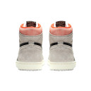 Кросівки Jordan 1 Retro High Neutral Grey Hyper Crimson 555088-018 Чорний/сірий