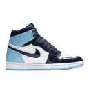 Кросівки Jordan 1 Retro High UNC Patent CD0461-401 Блакитний, Білий/синій