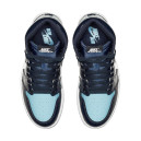 Кросівки Jordan 1 Retro High UNC Patent CD0461-401 Блакитний, Білий/синій
