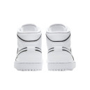 Кросівки Jordan 1 Mid Iridescent Reflective White CK6587-100 Чорний/білий