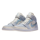 Кроссовки Jordan 1 Mid Mixed Textures Blue DA4666-100 Голубой