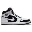 Кросівки Jordan 1 Mid White Black 554724-113 Чорний/білий