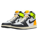 Кроссовки Jordan 1 Retro High White Black Volt University Gold 555088-118 Разноцветные