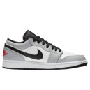 Кросівки Jordan 1 Low Light Smoke Grey 553558-030 Білий/сірий