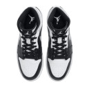 Кросівки Jordan 1 Mid White Shadow 554724-073 Чорний/білий