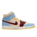 Кросівки Jordan 1 Mid SE Fearless Maison Chateau Rouge CU2803-200 Різнокольорові