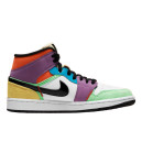 Кроссовки Jordan 1 Mid SE Multi-Color CW1140-100 Разноцветные