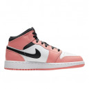 Кросівки Jordan 1 Mid Pink Quartz 555112-603 Білий/рожевий