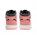 Кросівки Jordan 1 Mid Pink Quartz 555112-603 Білий/рожевий