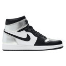 Кросівки Jordan 1 Retro High Silver Toe CD0461-001 Чорний/сірий