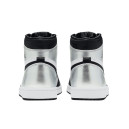 Кросівки Jordan 1 Retro High Silver Toe CD0461-001 Чорний/сірий