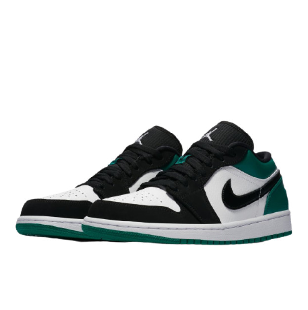 Jordan 1 Low White Black Mystic Green 553558-113