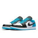 Кроссовки Jordan 1 Low Laser Blue CK3022-004 Голубой, Разноцветные