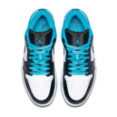 Кроссовки Jordan 1 Low Laser Blue CK3022-004 Голубой, Разноцветные