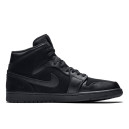 Кроссовки Jordan 1 Mid Triple Black 554724-050 Черный