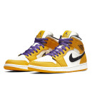 Кросівки Jordan 1 Mid SE Lakers 852542-700 Жовтий