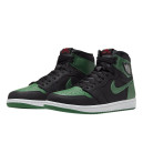 Кросівки Jordan 1 Retro High Pine Green Black 555088-030 Чорний/зелений