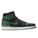 Кросівки Jordan 1 Retro High Pine Green Black 555088-030 Чорний/зелений