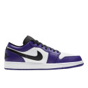 Кросівки Jordan 1 Low Court Purple White 553558-500 Фіолетовий