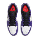 Кросівки Jordan 1 Low Court Purple White 553558-500 Фіолетовий