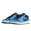 Кросівки Jordan 1 Low University Blue Black 553558-403 Блакитний