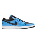 Кросівки Jordan 1 Low University Blue Black 553558-403 Блакитний