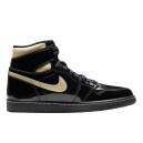 Кросівки Jordan 1 Retro High Black Metallic Gold 555088-032 Золотий
