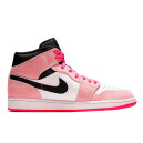 Кросівки Jordan 1 Mid Crimson Tint 852542-801 Рожевий