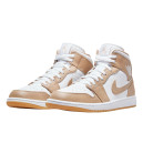 Кроссовки Jordan 1 Mid Tan Gum 554724-271 Бежевый