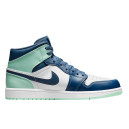 Кросівки Jordan 1 Mid Mystic Navy Mint Foam 554724-413 Різнокольорові