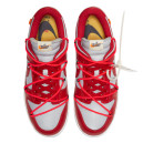 Кросівки Nike Dunk Low Off-White University Red CT0856-600 Білий/червоний