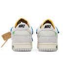 Кроссовки Nike Dunk Low Off-White Lot 32 of 50 DJ0950-104 Белый/серый
