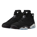 Кроссовки Jordan 6 Retro Chrome Metallic Silver DX2836-001 Черный