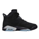 Кроссовки Jordan 6 Retro Chrome Metallic Silver DX2836-001 Черный