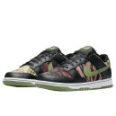 Кроссовки Nike Dunk Low Black Multi Camo DH0957-001 Разноцветные