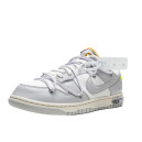 Кроссовки Nike Dunk Low Off-White Lot 49 of 50 DM1602-123 Белый/серый