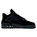 Кросівки Jordan 4 Retro Total Black Winter С МЕХОМ Чорний