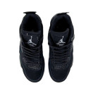 Кросівки Jordan 4 Retro Total Black Winter С МЕХОМ Чорний